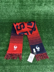 Nike Soccer Scarf France Verbiage Futbol Les Bleus One Size Unisex Red Blue NEW - Bild 1 von 2