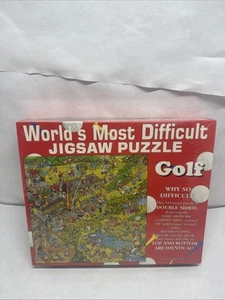World's Most Difficult Jigsaw Puzzle Golf Edition 529 Pieces Double Sided Sealed - Picture 1 of 5
