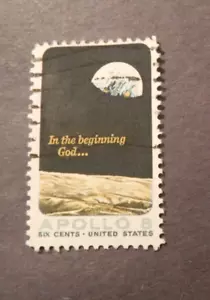 Scott # 1371 , 1969, 6 Cent, Apollo 8, Used Stamp - Picture 1 of 2