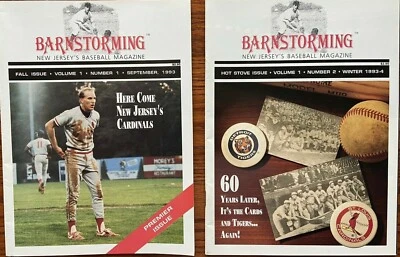 1993-1994 Barnstorming New Jersey Baseball Magazine Volume 1 No's 1&2 Minor's - Image 1 of 4