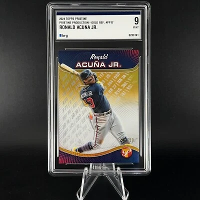 [BRG Grading] 2024 Topps Pristine Production Ronald Acuña Jr. Gold Refractor - Image 1 of 3