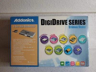 Addonics Digidrive Series 4-slot Mini PC external memory card reader NEW - Image 1 of 4