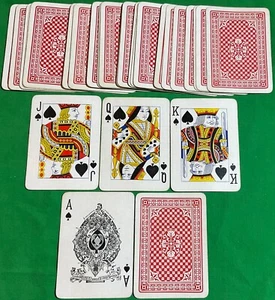 Old c1920 Antique Goodall Wide Bezique Playing Cards - ARTIST FLOWERS Design G - Picture 1 of 4