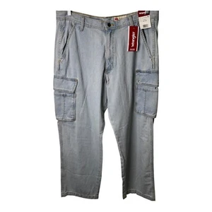 Wrangler Relaxed Straight Cargo Pocked Jeans Größe 36X30 100% Baumwolle NEU mit Etikett. - Bild 1 von 10