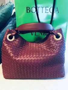 Bottega Veneta Handtasche TASCHE Shopper Bag INTRECCIATO Leder Bordeaux NEU  - Bild 1 von 13