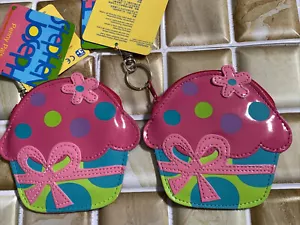 Lote de 2 llaveros Stephen Joseph Penny Pals cupcake - Imagen 1 de 5