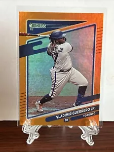 #179 Vladimir Guerrero Jr. Toronto Blue Jays 2021 Panini Donruss Orange Foil - Picture 1 of 1