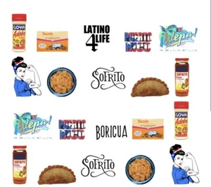 Puerto Rican Nail art water decals Puerto Rico Nail Art Decals - Picture 1 of 1