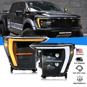 Full LED Headlights for Ford F-150 F150 P702 14th Gen 2021-2024 Front Lamps - Bild 1 von 24