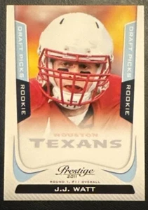 Tarjeta de novato J.J. Watt 2011 Prestige AZUL paralelo #244 (6124) 129/999 forma excelente - Imagen 1 de 2