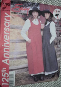 McCall's 7790 locker sitzender Western Pullover Petticoat Muster 7790 Gr. 10-16 ungeschnitten - Bild 1 von 2