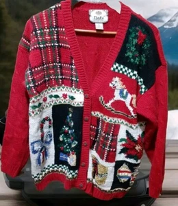Tiara International Ugly Christmas Cardigan Pullover verziert Wmns Gr. L  - Bild 1 von 7