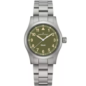 Hamilton Khaki Field Quartz 38mm Green Dial Men's Watch H69401160 - Picture 1 of 3