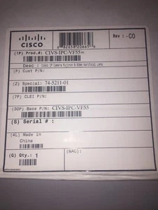 Cisco CIVS-IPC-VF55= Fujinon 5-50mm Varifocal IP Camera Lens - Picture 1 of 1