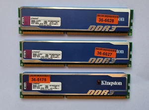 Kingston RAM DDR3-1600 240-Pin DIMM 2GB - 3 modules - Picture 1 of 2