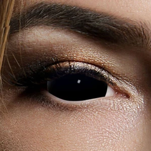 Kontaktlinsen Black Sclera 6 Monate, 22mm, Halloween Vampir Zombie - Bild 1 von 7