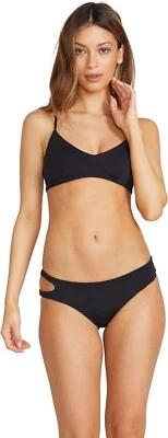 Volcom L142729 Womens Black Simply Seamless V Neck Bikini Top Size Large - Image 1 of 2