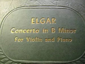 1932 EDWARD ELGAR conducts YEHUDI MENUHIN Violin Concerto in B Minor VICTOR M174 - Picture 1 of 6