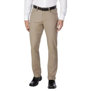 Urban Star Men's Stretch Relaxed Fit Straight Leg Pants, Tan, Size 36X29 - Picture 1 of 5