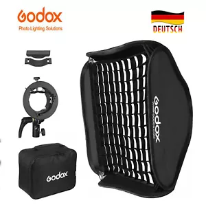 GODOX Softbox 60 x 60 cm griglia pieghevole softbox + supporto S2 per Speedlite (SGGV60) - Foto 1 di 16