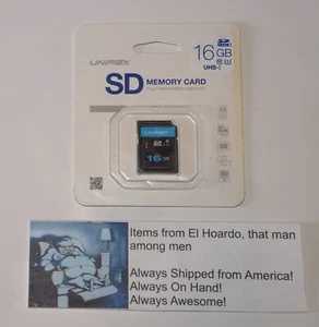 Unirex Standard 16 GB SD card Cell phone or camera memory card - Picture 1 of 2