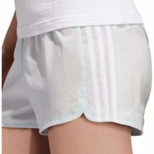 Pantaloncini Adidas Pacer 3 strisce tessuto tinta cielo nuovi con etichetta XL - Foto 1 di 5