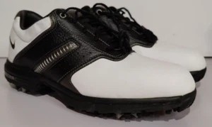 Zapatos de golf Nike Air Tour Saddle 418535-101 para hombre talla 7 blancos con negro - Imagen 1 de 8