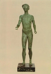 Postcard Ephebe of Selinunte 4thBC Bronze Statue Italy (Sicily) Unused - Picture 1 of 1