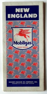 Circa 1940 SOCONY STANDARD OIL MOBILGAS VINTAGE GAS STATION ROAD MAP nMint - Picture 1 of 3