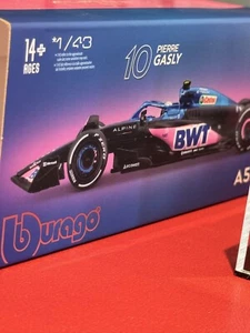 F1 BWT Alpine A523 #10 Pierre Gasly Burago 38072 1/43 Scale And Collector Case - Picture 1 of 12