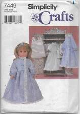 Simplicity Sewing Pattern 7449 Wardrobe & Clothing for 18" DOLL