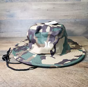 Hurley Men's L-XL High Trail Camo Boonie Sun Bucket Hat NEW - Picture 1 of 11