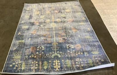 BLUE / MULTI 4'-0" x 6'-0" Back Stain Rug, Reduced Price 1172676913 VAL108M-4 - Image 1 of 4