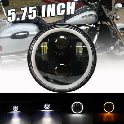 Faro LED redondo DOT 5.75 5-3/4 para Honda VTX 1300 1800 C R RETRO VTX Foto 1 de 4