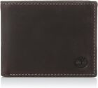 Timberland - Men's Leather Wallet with Attached Flip Pocket, Brown (Delta)