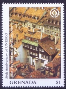 Grenada 1997 MNH, UNESCO, Città Vecchia di Berna, Svizzera, Architettura - Foto 1 di 1