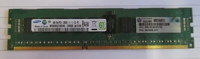 Samsung M393B5270DH0-CK0M8 647648-071 4GB PC3-12800 DDR3 ECC CL11 240P Memory - Image 1 of 4