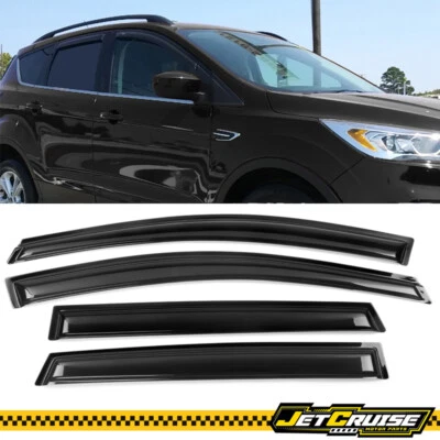 Fits 13-19 Ford Escape Acrylic Window Visors Rain Sun Guard Deflector 4Pcs Set - Image 1 of 4