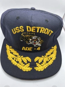 Gorra de béisbol USS Detroit AOE-4 talla única cierre a presión H-62c - Imagen 1 de 3