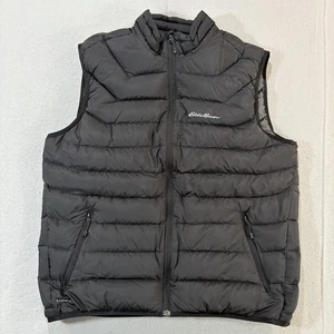 Eddie Bauer First Ascent Puffer Vest Black Down Stormdown 800 Herren L Packable - Bild 1 von 13