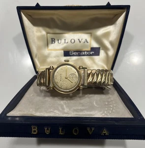 VTG 1946 Bulova "Princeton" Men'sWatch 10KGF, 21 Jewels Cal. 10AK, Running Slow - Picture 1 of 19