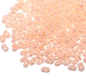 10gms Matsuno Peanut (Farfalle) Beads - 2 x 4mm - Colour PS-3332 Pretty Peach - Picture 1 of 3