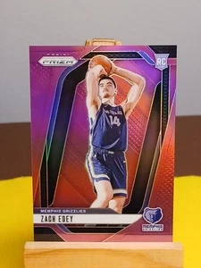 ZACH EDEY 2024-25 PANINI PRIZM ROOKIE PINK Prizm SP/249 #249 RC GRIZZLIES SHARP! - Picture 1 of 11