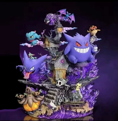 Action Figure Pokémon Gengar Evolution 32cm STATUA DA COLLEZIONE Anime - Immagine 1 di 4