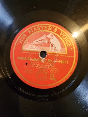 Hungarian Rhapsody No. 6 in D Flat Major - 78RPM Record, His Master's Voice 1383 - Image 1 of 4
