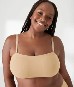 TRUE & CO. Sujetador bandeau convertible True Body para mujer suéter mediano de bronce - Imagen 1 de 14