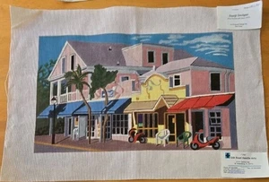 Gail Lang Danji Designs Hand Painted Needlepoint Canvas GL-33-Red Scooters-RARE - Picture 1 of 5
