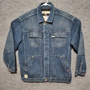 Vintage Y2K Enyce Jeansjacke Herren XL Denim Chore Workwear Grunge 90s Utility Freizeit - Bild 1 von 11