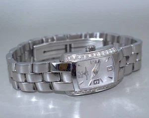Reloj de cuarzo para mujer Baume&Mercier 65363 con bisel de diamantes esfera SL de 1,6 pulgadas - Imagen 1 de 6