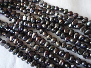 Perlas de agua dulce barrocas de 15" Str 5 mm de largo SD 20% de descuento en todos los anuncios #12 DNG - Imagen 1 de 4